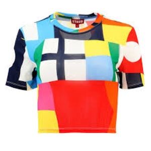 STAUD Kids Multicolor Patchwork Matching Set